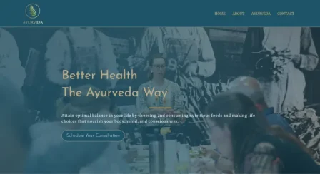 ayurvida-health-website-design-sample